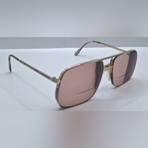 Vintage Cottet 5610 Gold Oval Half-Rim Sunglasses Frames Only